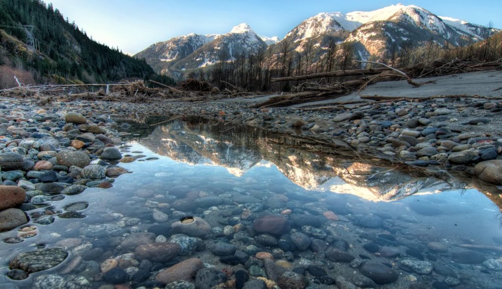 Lake Pebbles Under Body of Water